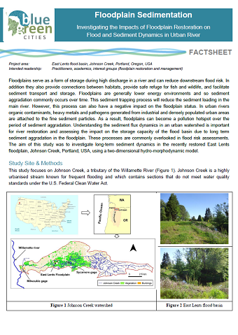 Floodplain Sedimentation factsheet (PDF 707 KB)